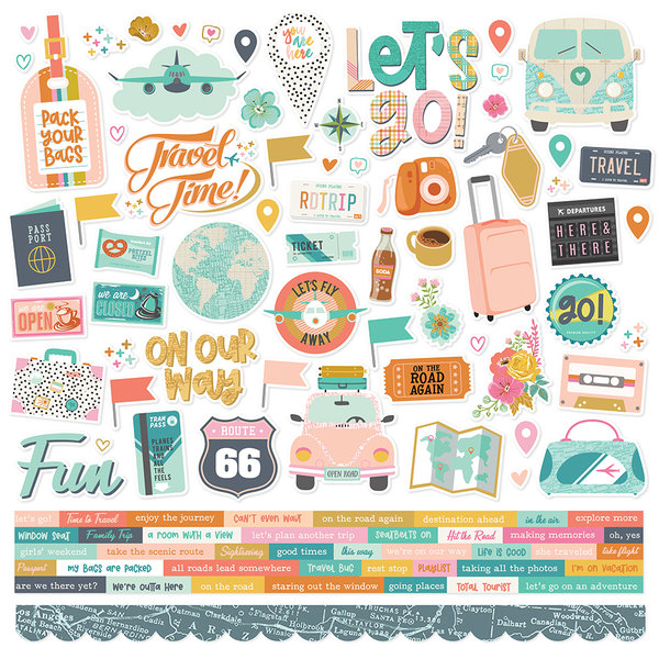 Simple Stories - Let´s Go: Collection Kit 12x12"
