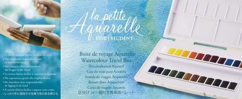 Sennelier: La Petite Aquarelle - Reisemalkasten Aquarellfarben (24 halbe Näpfchen)
