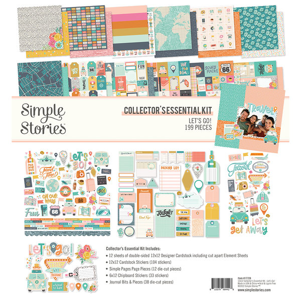Simple Stories - Let´s Go: Collector´s Essential Kit 12x12"