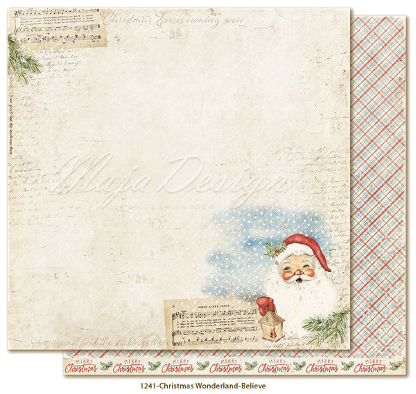 Maja Design: Christmas Wonderland - Believe Paper 12x12"