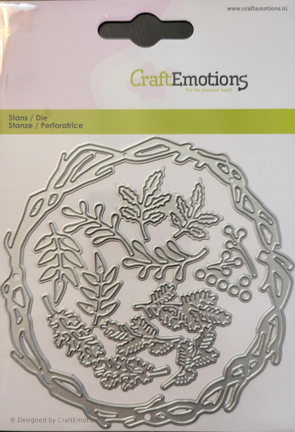 Craft Emotions - Stanze: Make a Christmas Wreath (Weihnachtskranz)