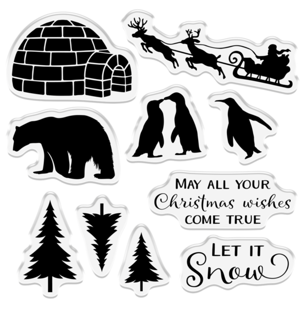 Crafter´s Companion - Stamp Set: Celebrate the Season - Arctic Delights