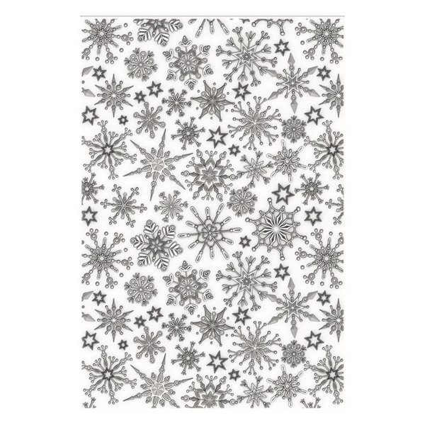 Sizzix - 3D Textured Impressions: 3-D Embossing Folder - Snowflakes