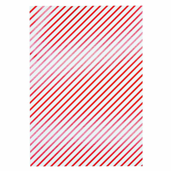 Specialty Cardstock: Candy Cane Stripe Foiled A4 (1 Blatt)