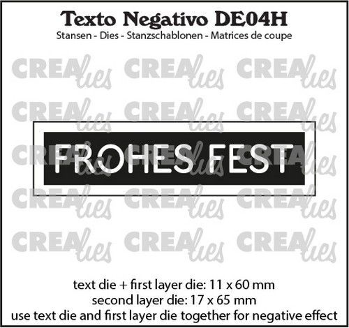 CREAlies Stanze: Texto Negativo - Frohes Fest