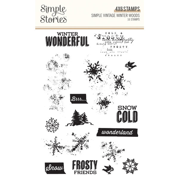 Simple Stories - Simple Vintage Winter Woods: Clear Stamps