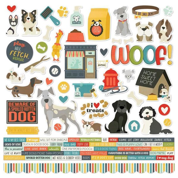 Simple Stories - Pet Shoppe: Dog Collection Kit 12x12"