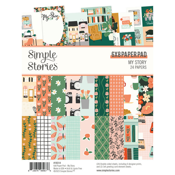 Simple Stories - My Story: Paper Pad 6x8" (24 Blatt)