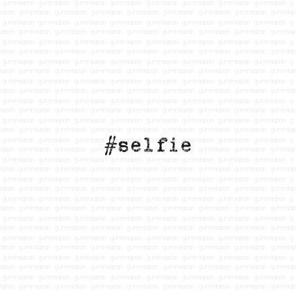 Gummiapan - Stempel: #selfie (unmontiert)