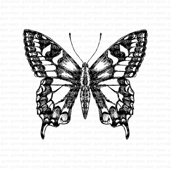 Gummiapan - Stempel: Schmetterling (unmontiert)