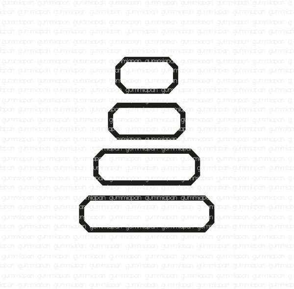 Gummiapan - Stempel: Textfelder/Textboxen (unmontiert)