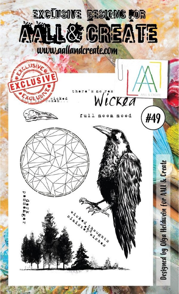 AALL & Create - Clear Stamps: #49 - Wicked A6 (9 tlg.)