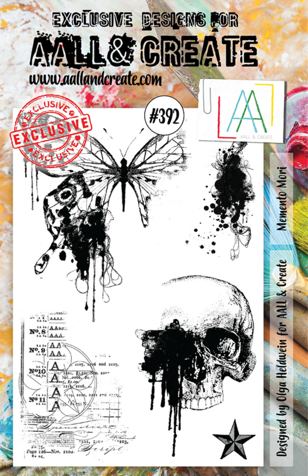 AALL & Create - Clear Stamps: #392 - Memento Mori A5 (5 tlg.)