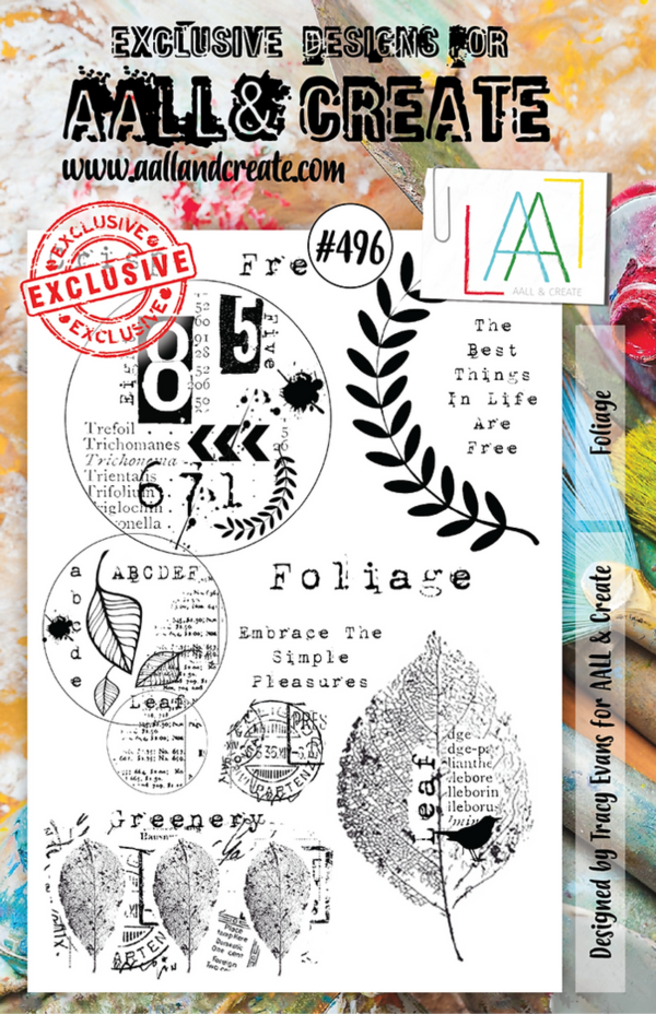 AALL & Create - Clear Stamps: #496 - Foliage A5 (10 tlg.)
