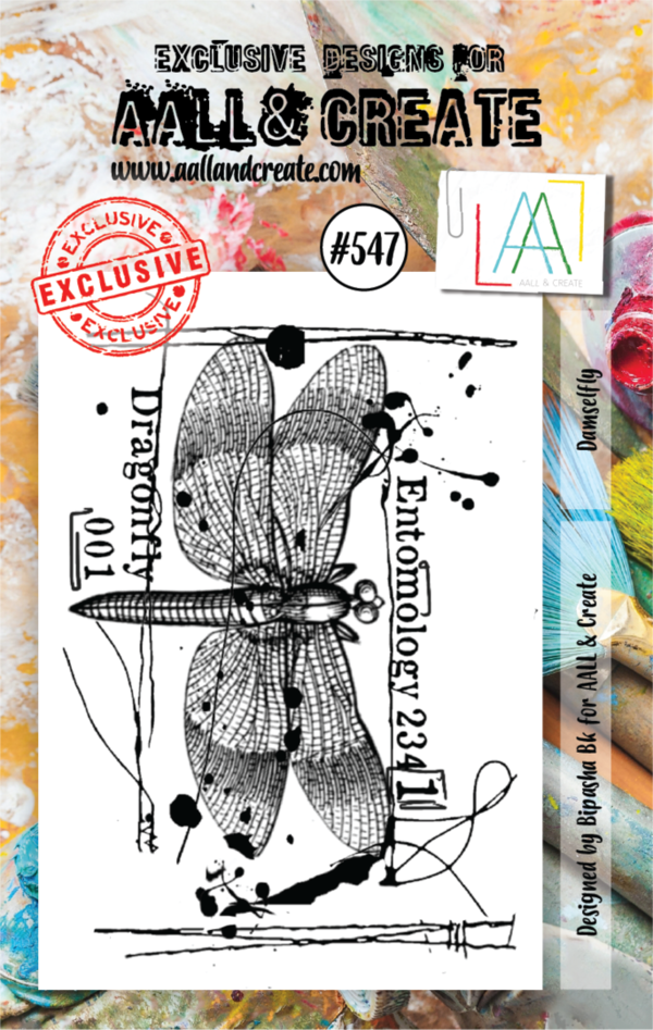 AALL & Create - Clear Stamps: #547 - Damselfly A7