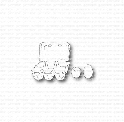Gummiapan - Dies: Kleiner Eierkarton (3 tlg.)