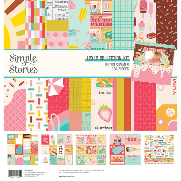 Simple Stories - Retro Summer: Collection Kit 12x12"