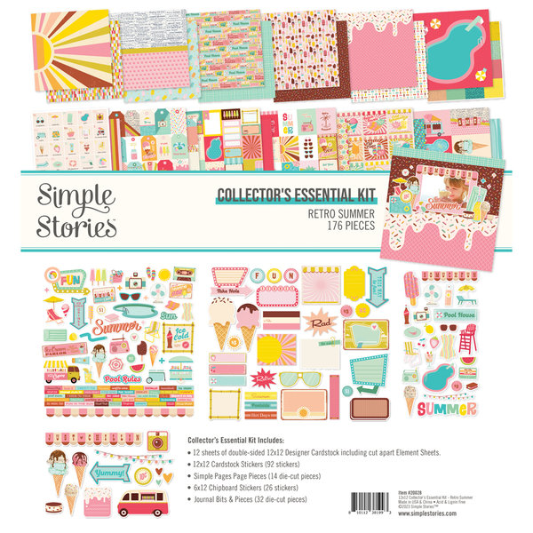 Simple Stories - Retro Summer: Collector´s Essential Kit 12x12"