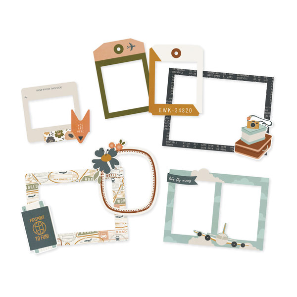 Simple Stories - Here + There: Chipboard Frames (6 St.)