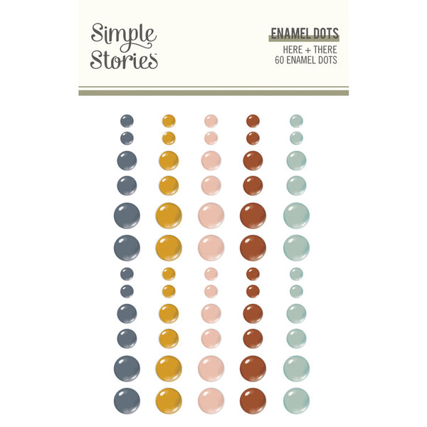 Simple Stories - Here + There: Enamel Dots