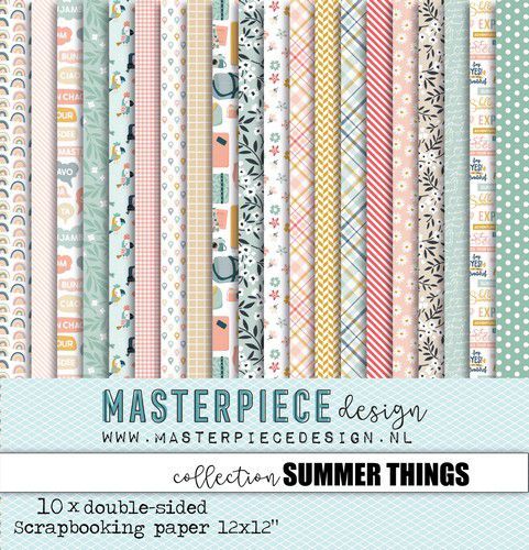 Masterpiece Design - Summer Things: Paper Collection 12x12" (10 Blatt)