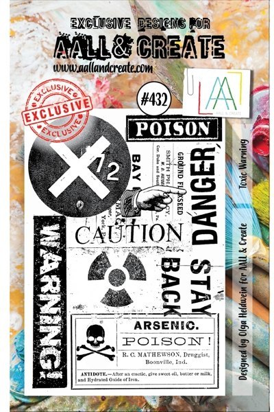 AALL & Create - Clear Stamps: #432 Toxic Warning
