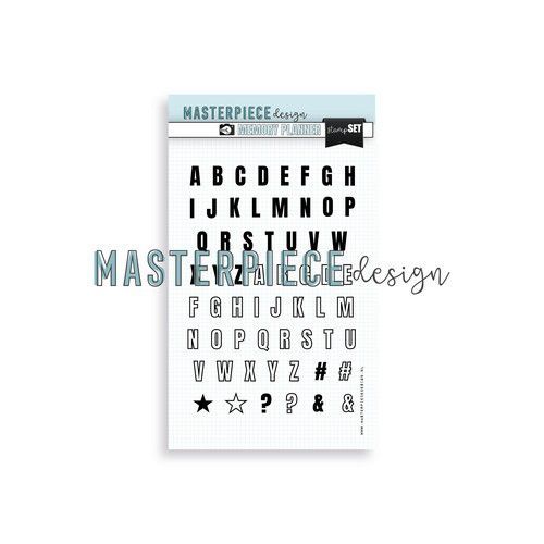Masterpiece Design - Clear Stamps: Outline Alphabet (4x6")