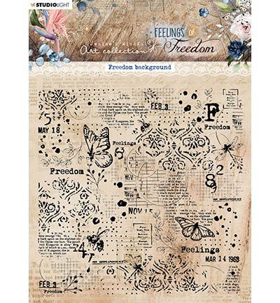 Studio Light - Clear Stamps: Art Collection - Freedom Background