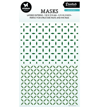 Studio Light - Layered Mask Stencil:   Essentials Collection - Leaf Pattern