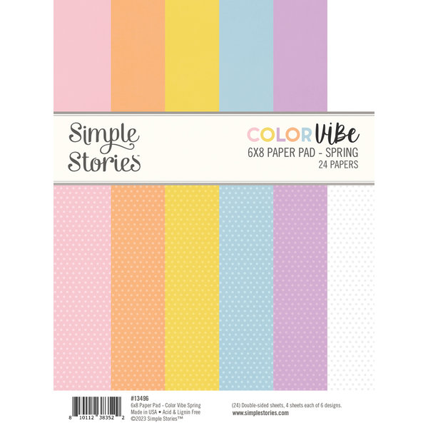 Simple Stories - Color Vibe: Paper Pad 6x8" (24 Blatt) - Spring