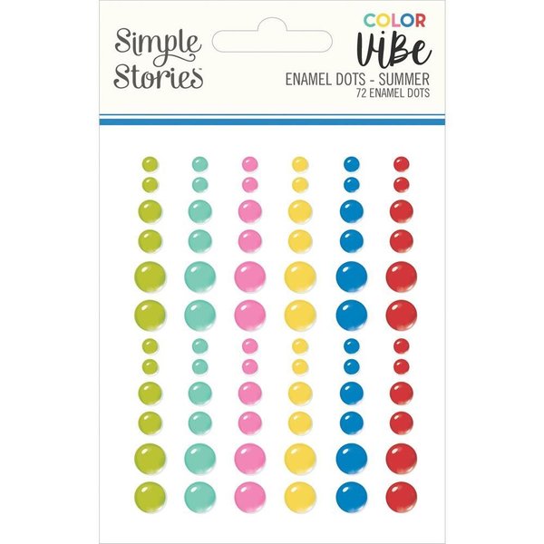 Simple Stories - Color Vibe: Enamel Dots - Summer