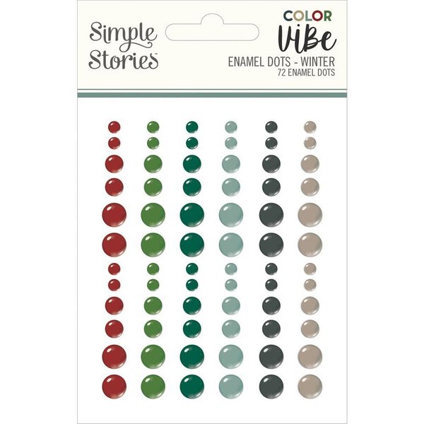 Simple Stories - Color Vibe: Enamel Dots - Winter