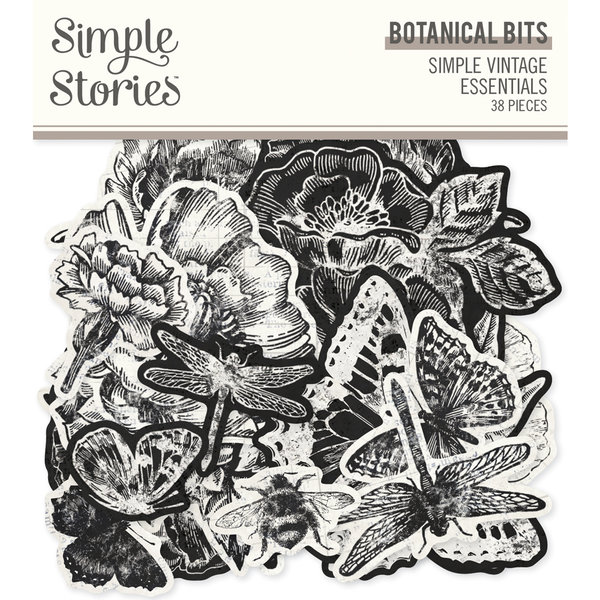 Simple Stories - Simple Vintage Essentials: Botanical Bits (38 Teile)