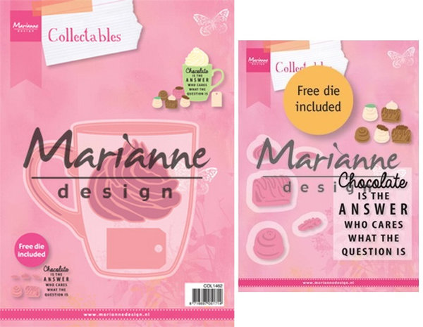Marianne Design - Collectables: Tasse & Pralinen (Stanzen & Stempel)