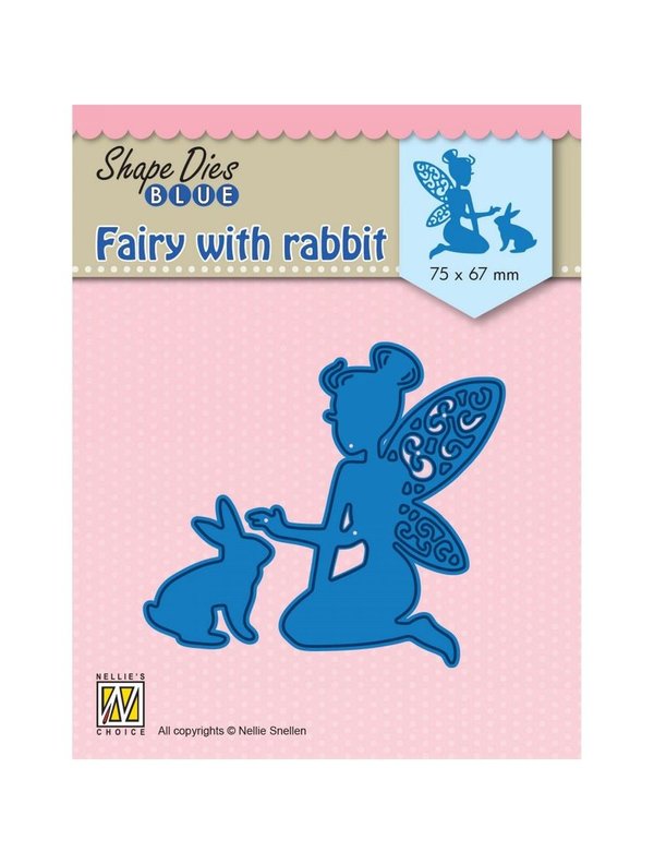 Nellie Snellen - Shape Dies Stanzen: Fairy with rabbit (2 tlg.)