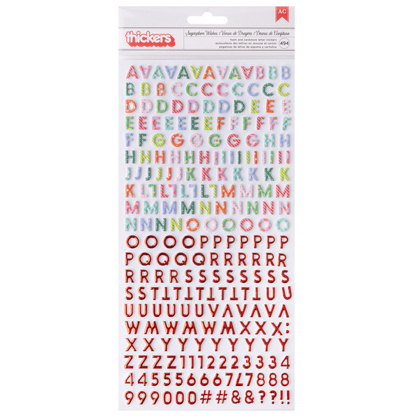 Paige Evans - Sugarplum Wishes: Thickers - Foam Letter Stickers (494 St.)
