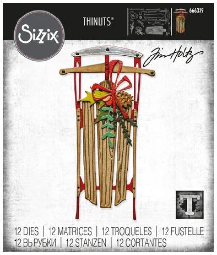 Tim Holtz - Sizzix Thinlits: Vintage Sled (12 Dies)