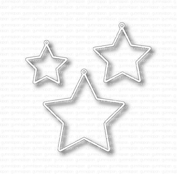 Gummiapan - Dies: Sternenanhänger (3 tlg.)