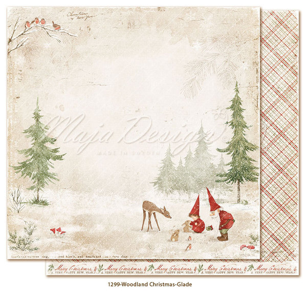 Maja Design: Woodland Christmas - Glade Paper 12x12"