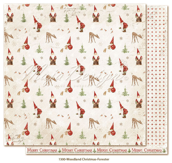 Maja Design: Woodland Christmas - Forester Paper 12x12"