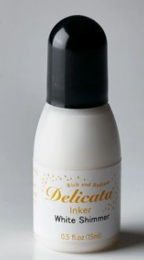 Delicata Ink Re-Inker: White Shimmer