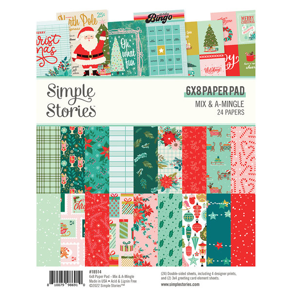 Simple Stories - Mix & A-Mingle: Paper Pad 6x8" (24 Blatt)