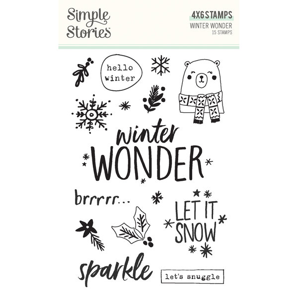 Simple Stories - Winter Wonder: Clear Stamps