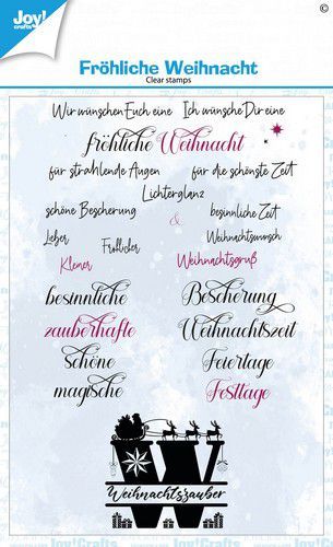 Joy Crafts - Clear Stamps: Fröhliche Weihnacht A6
