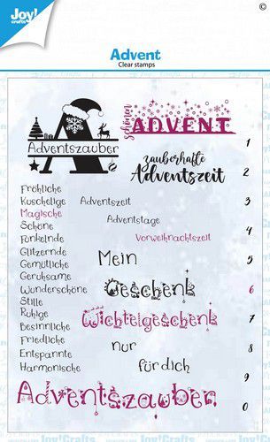 Joy Crafts - Clear Stamps: Advent A6