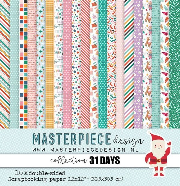Masterpiece Design - 31 Days: Paper Collection 12x12" (10 Blatt)