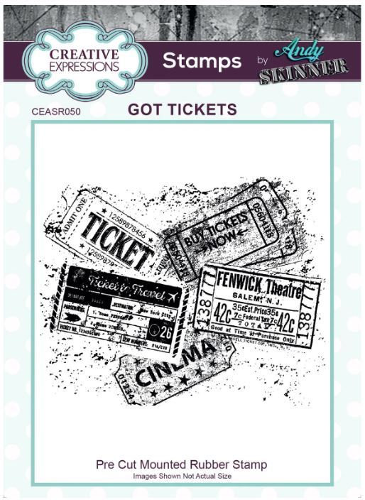 Creative Expressions- Cling Stamps: Got Tickets