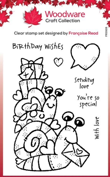 Woodware - Clear Stamp: Birthday Snails (7 tlg.)