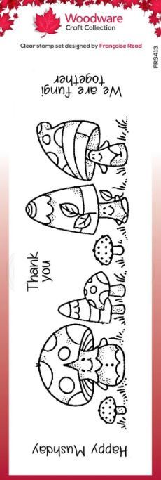 Woodware - Clear Stamp: Mushy Friends (4 tlg.)